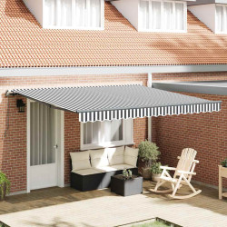 Copertina retractabila VidaXL 3310230 400x300 (Anthracite/White) Thumb
