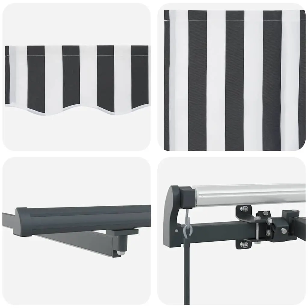 Copertina retractabila VidaXL 3310231 LED 400x300 (Anthracite/White) - 6