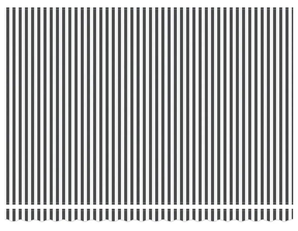 Маркиза выдвижная VidaXL 3310234 (Anthracite/White) - 5