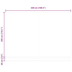 Маркиза выдвижная VidaXL 3310234 (Anthracite/White) Thumb