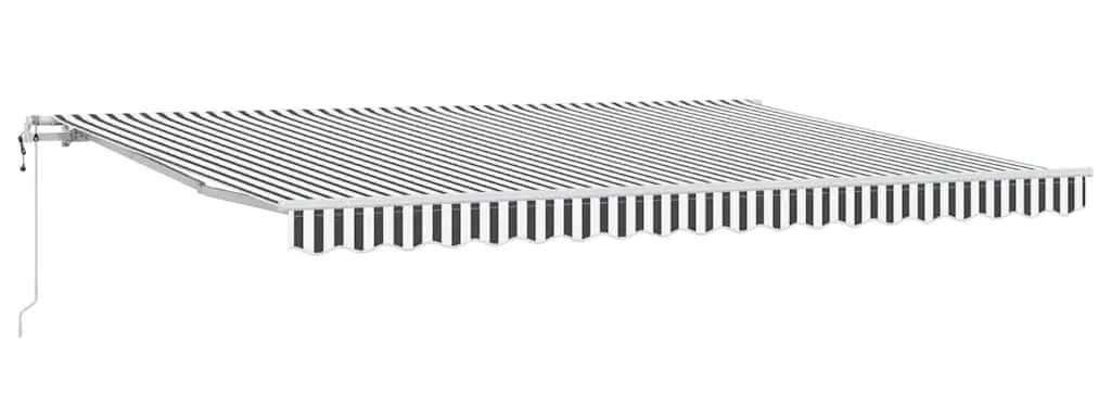 Маркиза выдвижная VidaXL 3310234 (Anthracite/White)