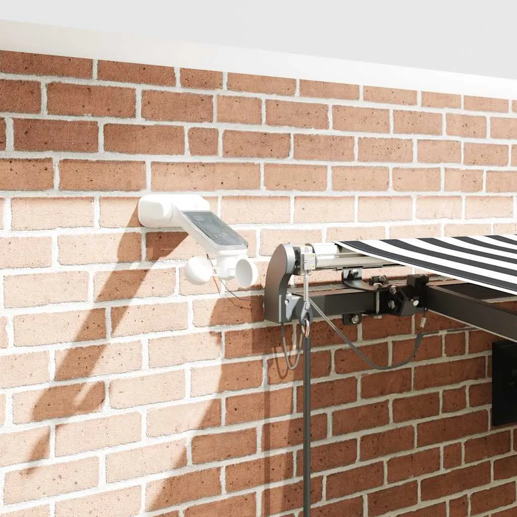 Маркиза выдвижная VidaXL 3310236 LED (Anthracite/White) - 11