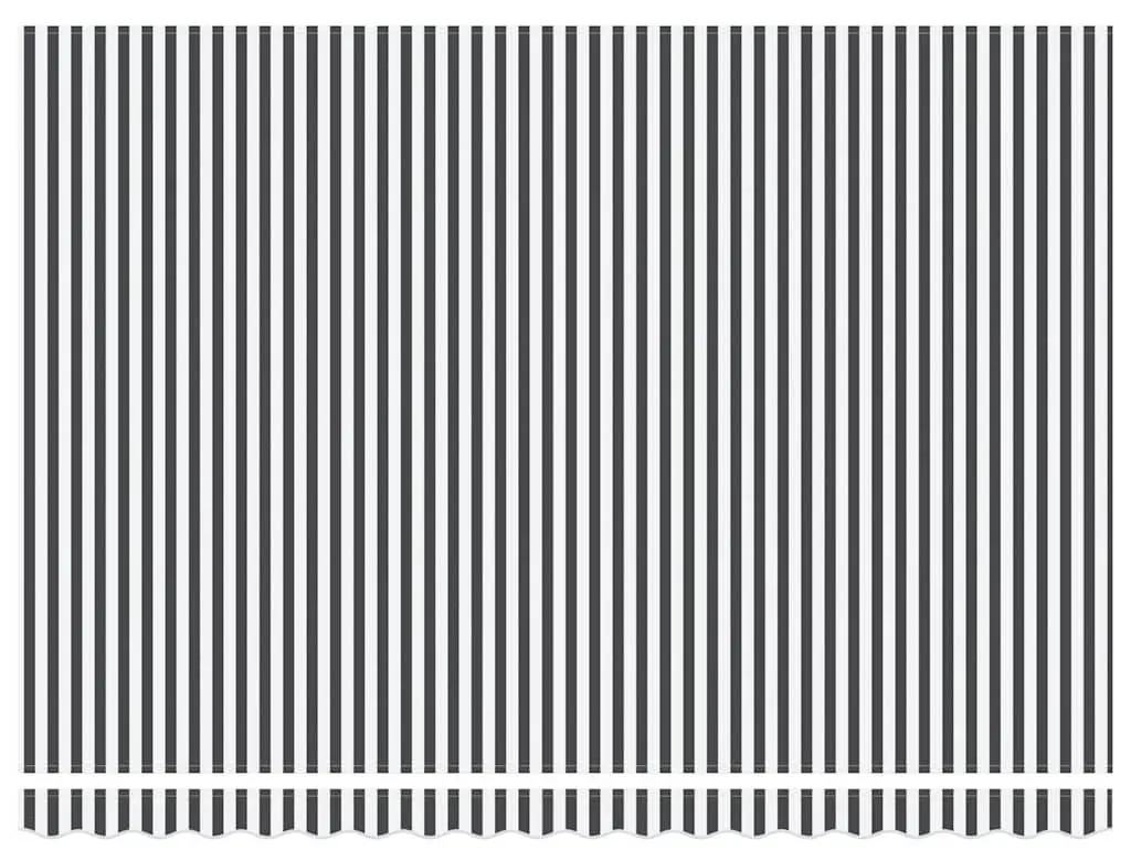 Маркиза выдвижная VidaXL 3310236 LED (Anthracite/White) - 3