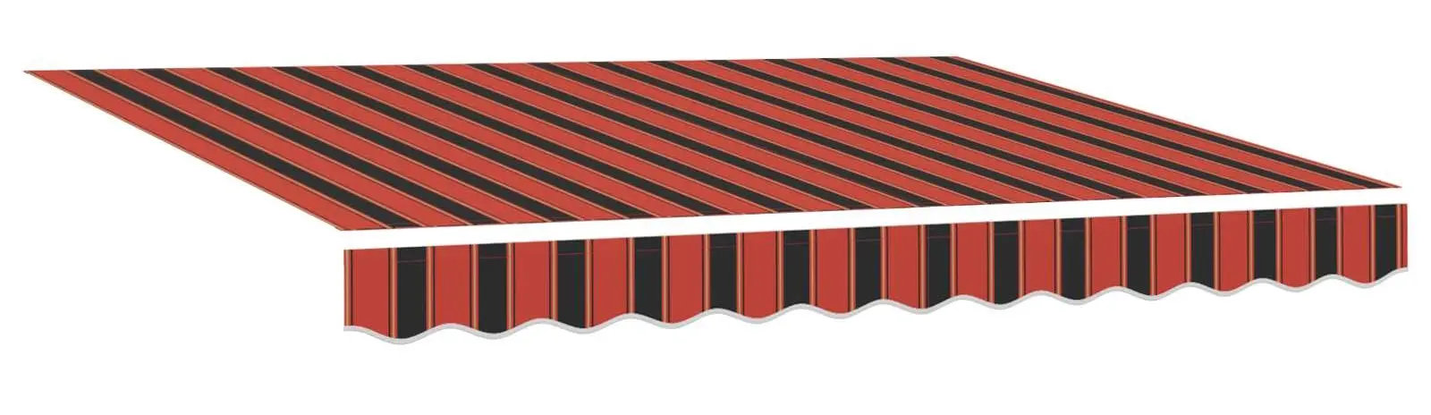 Маркиза выдвижная VidaXL 3329950 (Orange/Brown) - 4