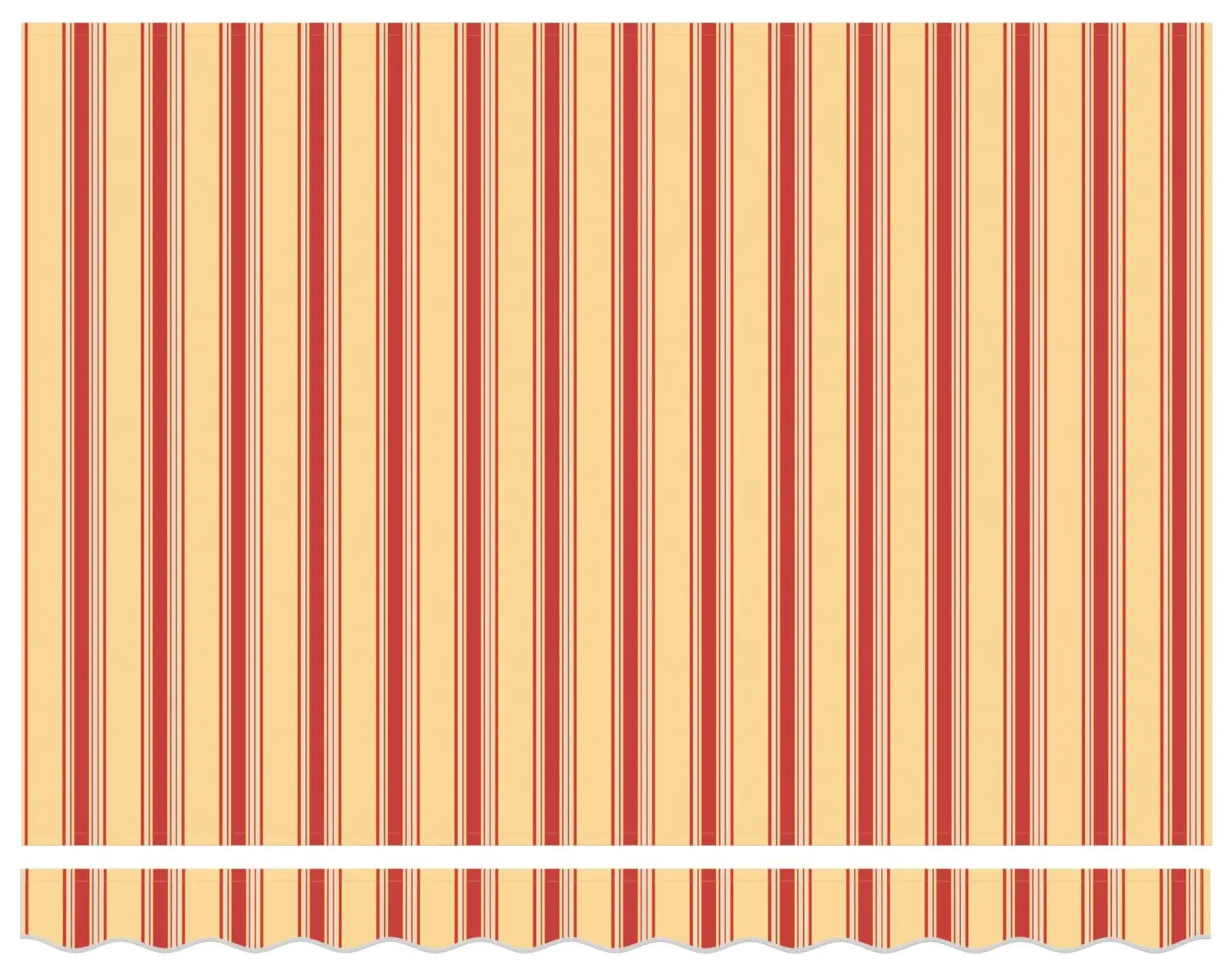 Маркиза выдвижная VidaXL 3329976 (Yellow/Orange) - 5