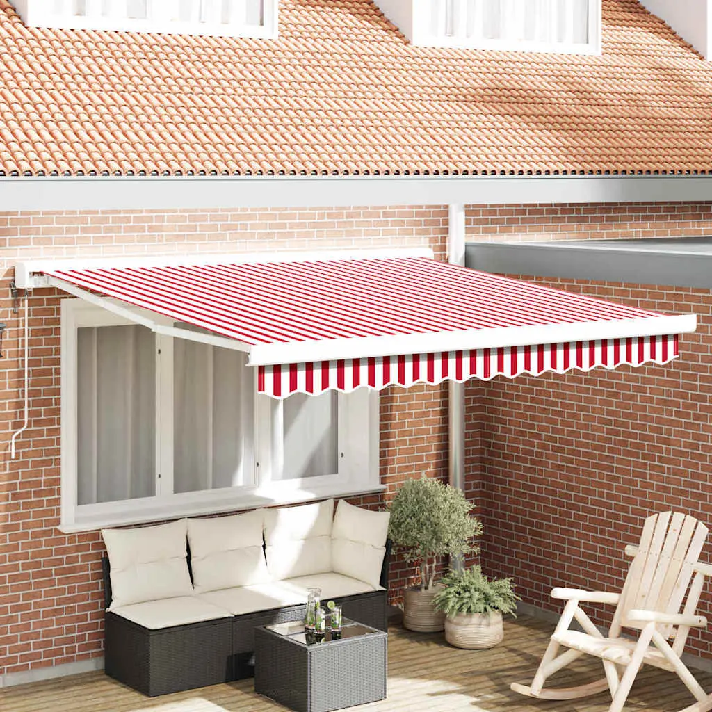 Copertina retractabila VidaXL 3329992 300x250 (Red/White)
