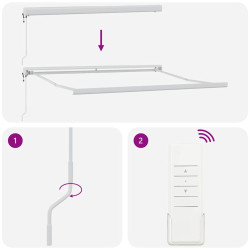 Copertina retractabila VidaXL 3329992 300x250 (Red/White) Thumb