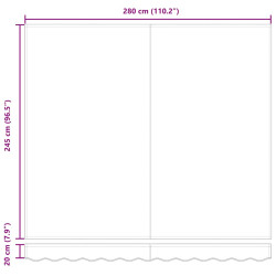 Copertina retractabila VidaXL 3329992 300x250 (Red/White) Thumb