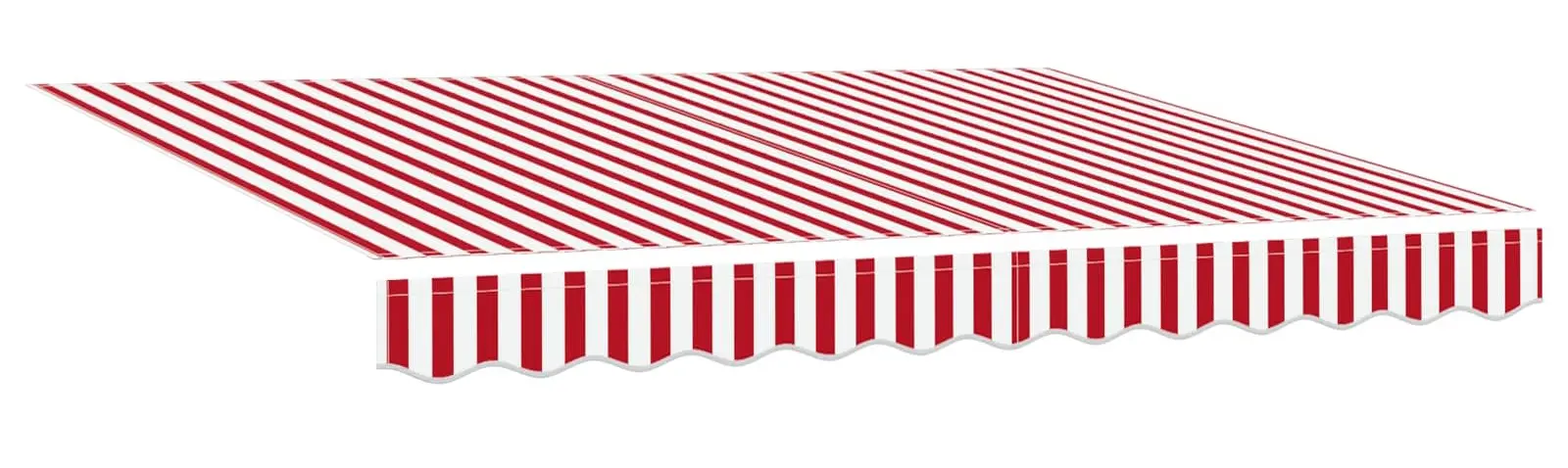 Copertina retractabila VidaXL 3329994 (Red/White) - 4