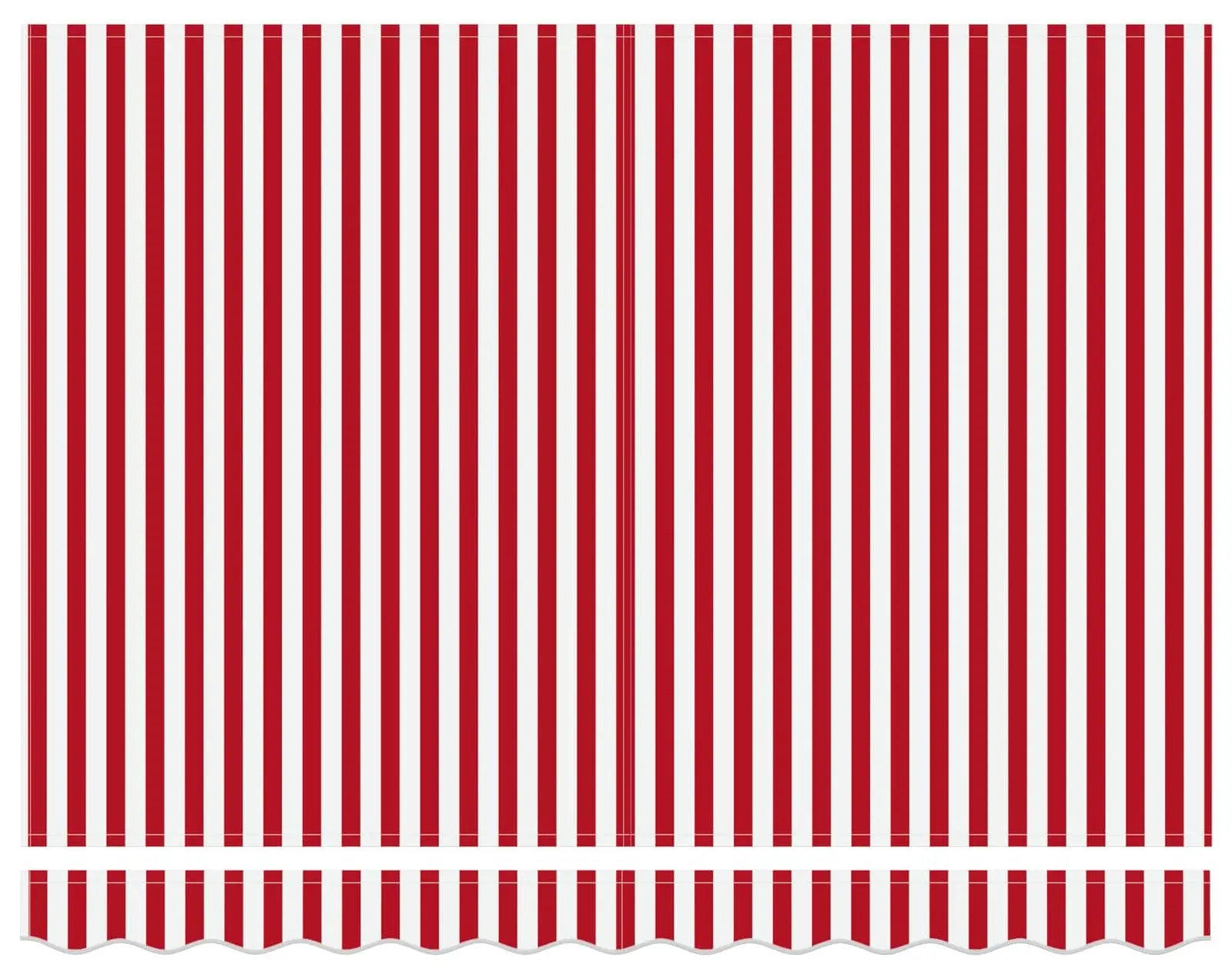 Copertina retractabila VidaXL 3329994 (Red/White) - 5