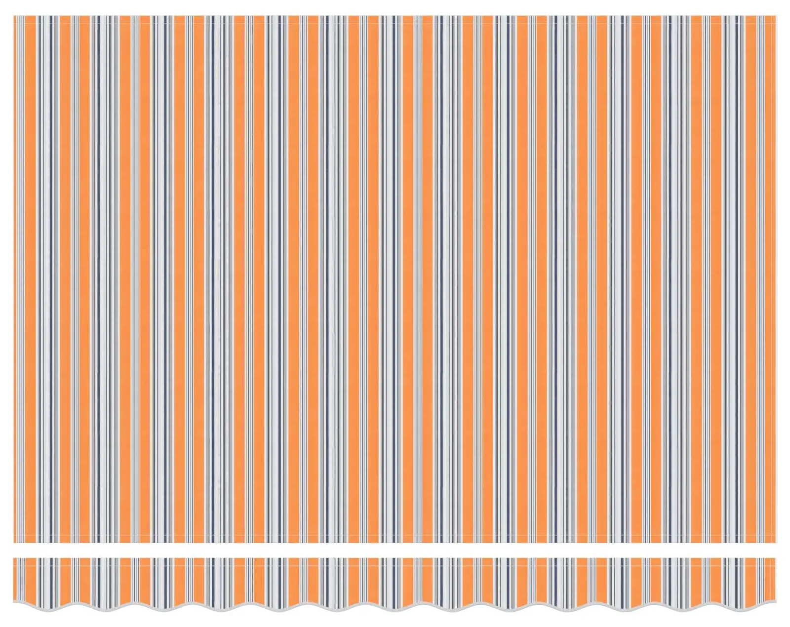 Маркиза выдвижная VidaXL 3330010 300x250 (Orange/Grey) - 4