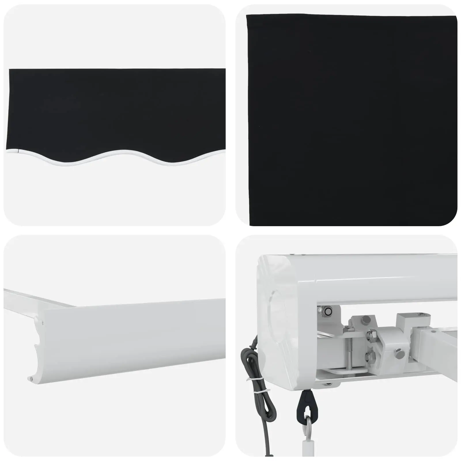 Copertina retractabila VidaXL 3330046 300x250 (Black) - 4