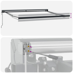 Маркиза выдвижная VidaXL 3330048 300x250 (Black) Thumb