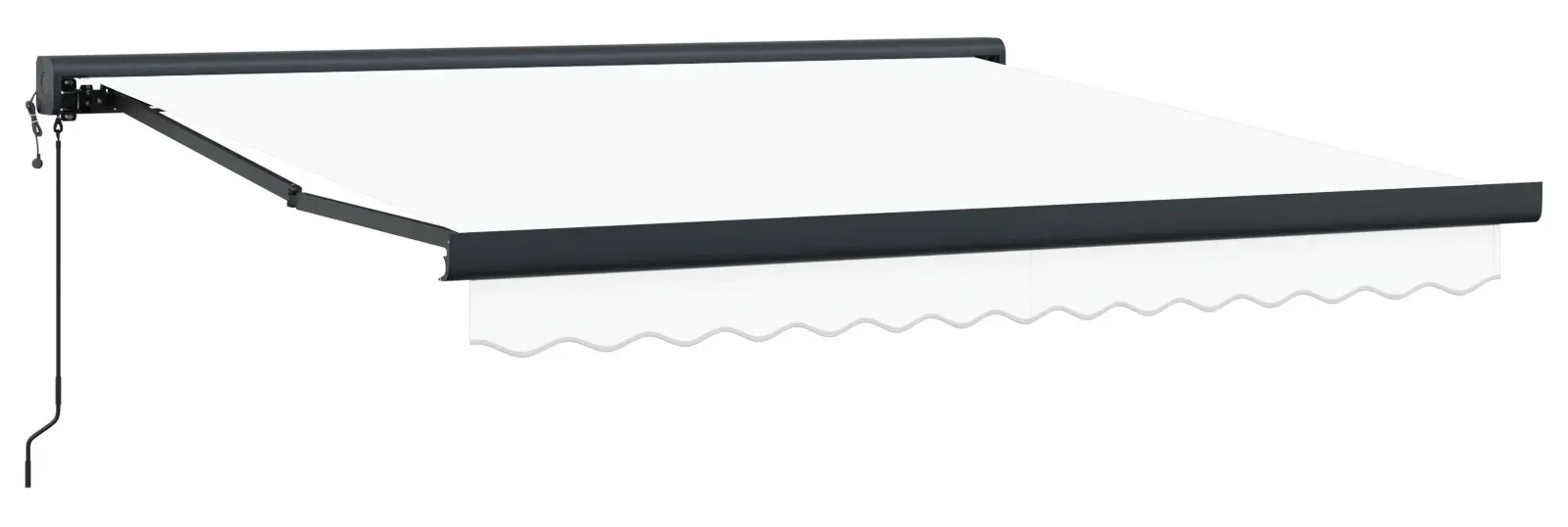 Copertina retractabila VidaXL 3330084 300x250 (White)