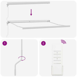 Copertina retractabila VidaXL 3330280 350x250 (Red/White) Thumb