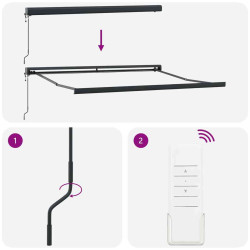 Copertina retractabila VidaXL 3330300 350x250 (Orange/Grey) Thumb