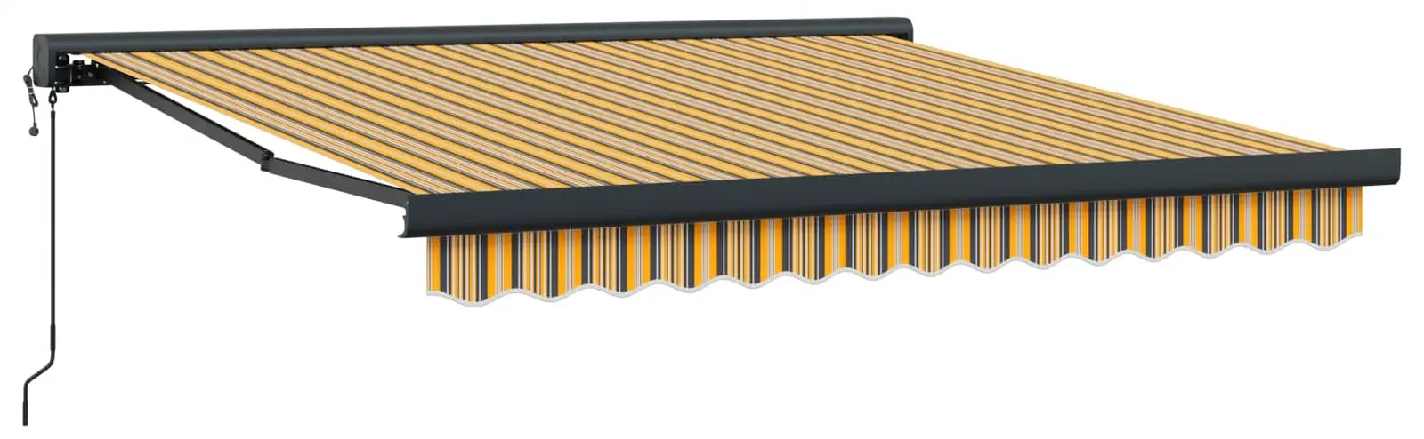 Маркиза выдвижная VidaXL 3330318 350x250 (Yellow/Grey)