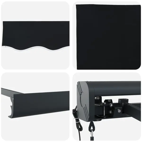 Copertina retractabila VidaXL 3330336 350x250 (Black) - 5