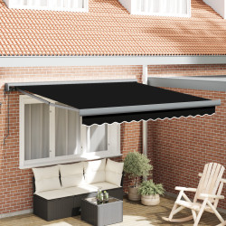 Copertina retractabila VidaXL 3330336 350x250 (Black) Thumb
