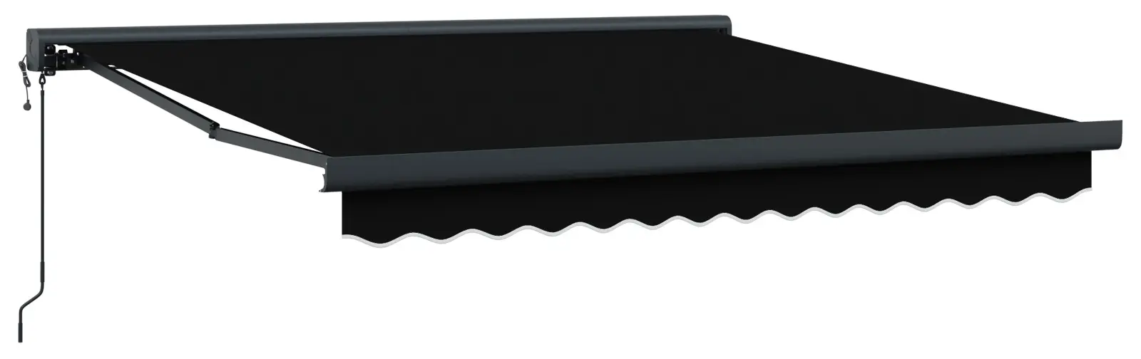 Copertina retractabila VidaXL 3330336 350x250 (Black)