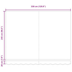 Copertina retractabila VidaXL 3330444 (Red) Thumb