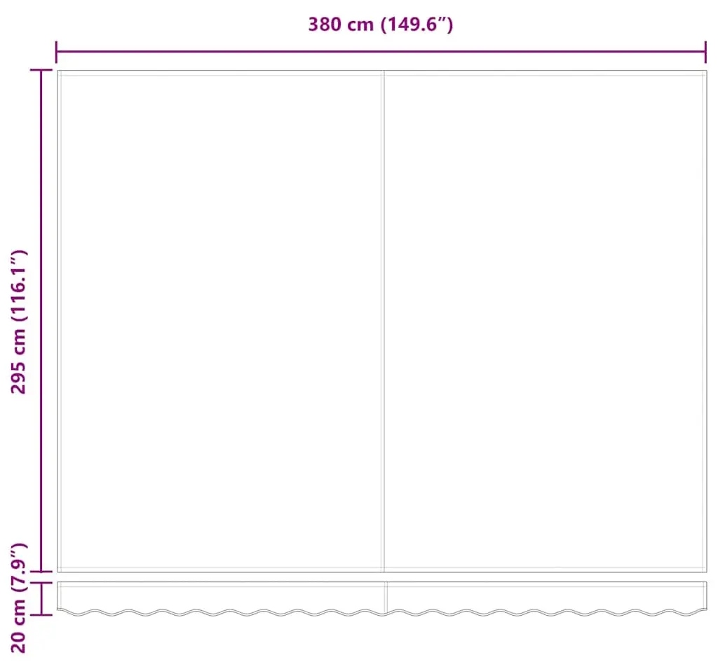 Маркиза выдвижная VidaXL 3330540 (Yellow/Orange) - 7