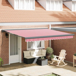 Copertina retractabila VidaXL 3330556 400x300 (Red/White) Thumb