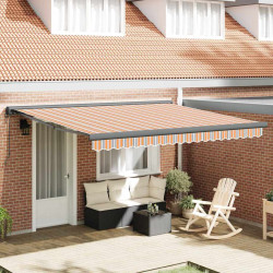 Copertina retractabila VidaXL 3330572 (Orange/Grey) Thumb