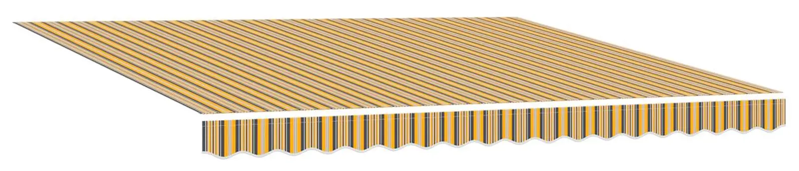 Маркиза выдвижная VidaXL 3330575 (Yellow/Black) - 4