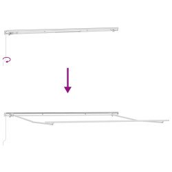 Маркиза выдвижная VidaXL 3330575 (Yellow/Black) Thumb