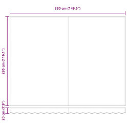 Маркиза выдвижная VidaXL 3330575 (Yellow/Black) Thumb