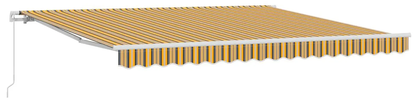 Маркиза выдвижная VidaXL 3330575 (Yellow/Black)