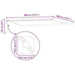 Маркиза выдвижная VidaXL 3330588 (Yellow/Grey) Thumb