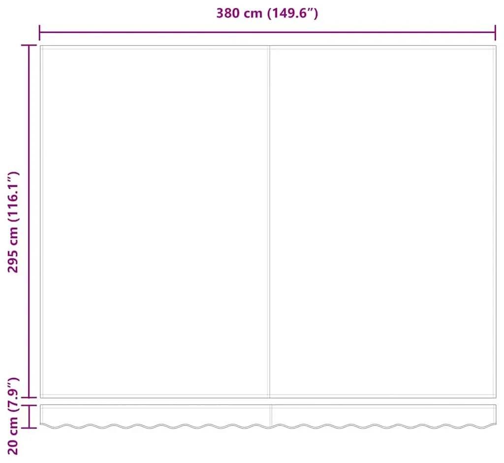 Маркиза выдвижная VidaXL 3330588 (Yellow/Grey) - 9