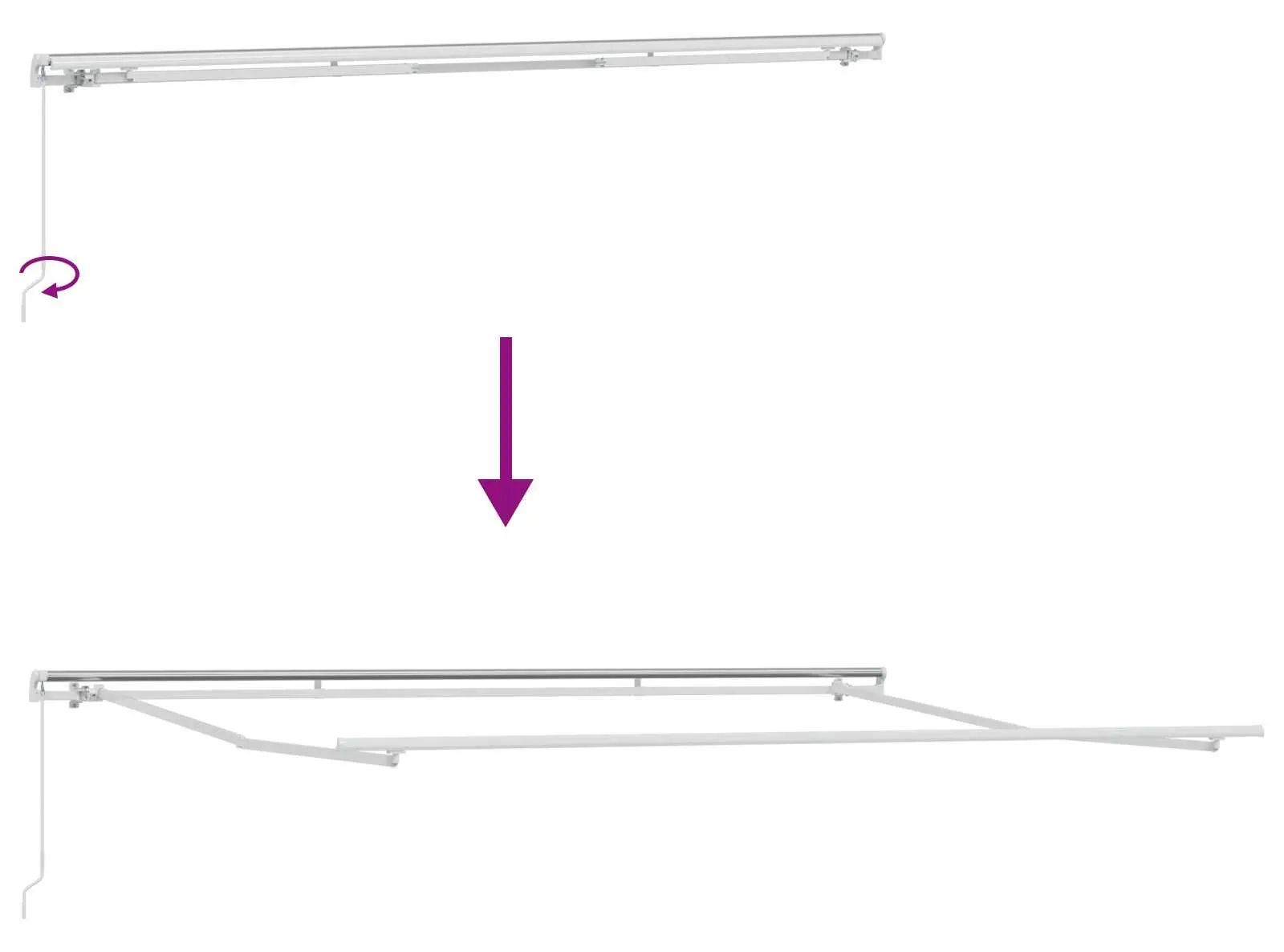 Copertina retractabila VidaXL 3330591 (Black) - 6