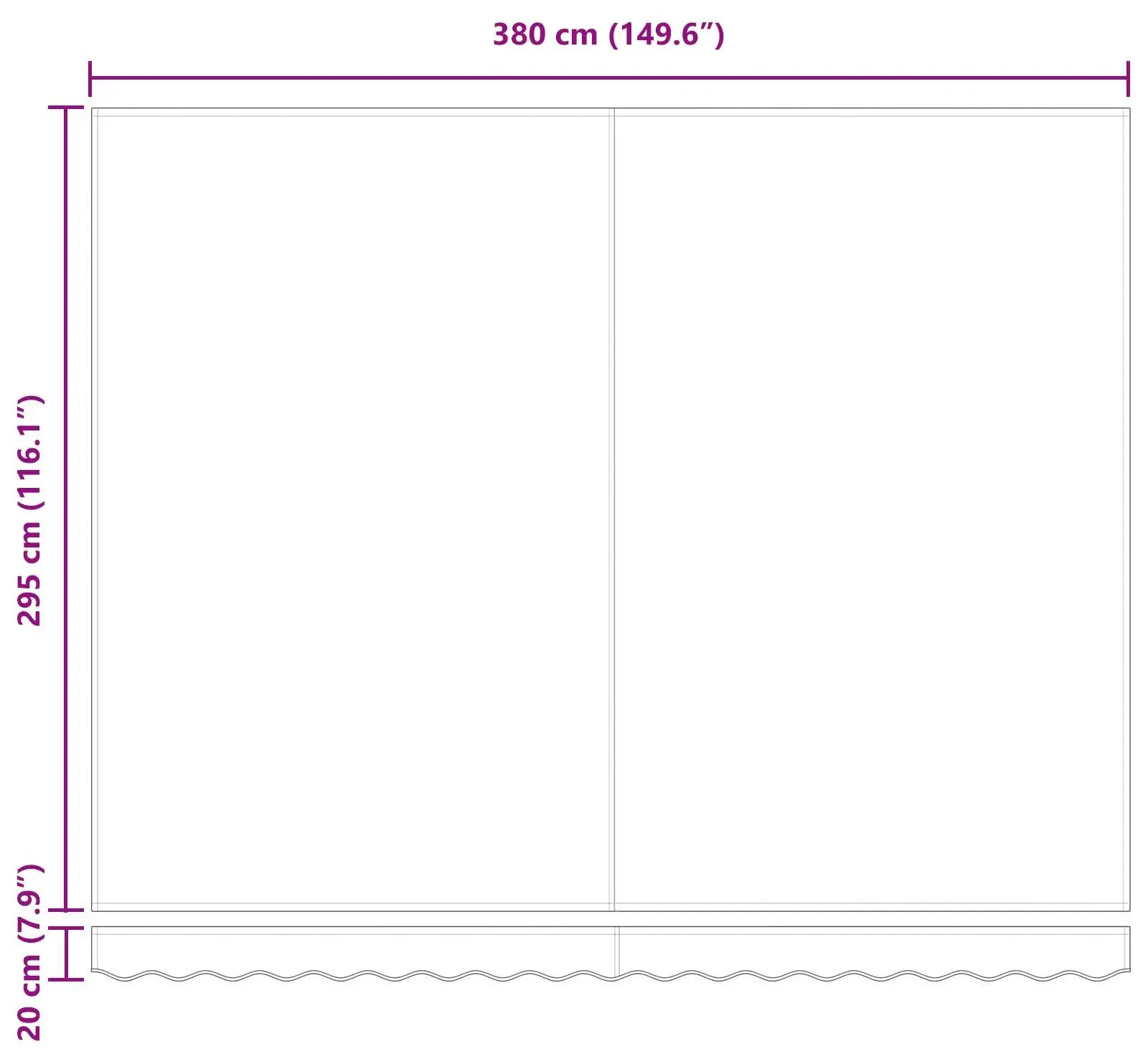 Copertina retractabila VidaXL 3330591 (Black) - 8
