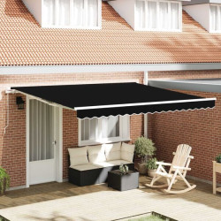 Copertina retractabila VidaXL 3330591 (Black) Thumb