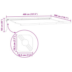 Маркиза выдвижная VidaXL 3330636 (White) Thumb