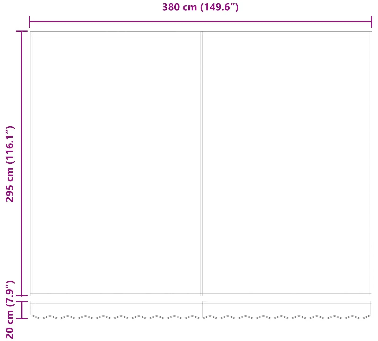 Маркиза выдвижная VidaXL 3330652 (Light Grey) - 7