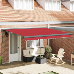 Copertina retractabila VidaXL 3330700 (Red) Thumb