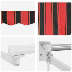 Маркиза выдвижная VidaXL 3331227 (Orange/Brown) Thumb