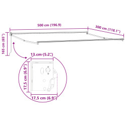 Маркиза выдвижная VidaXL 3331227 (Orange/Brown) Thumb