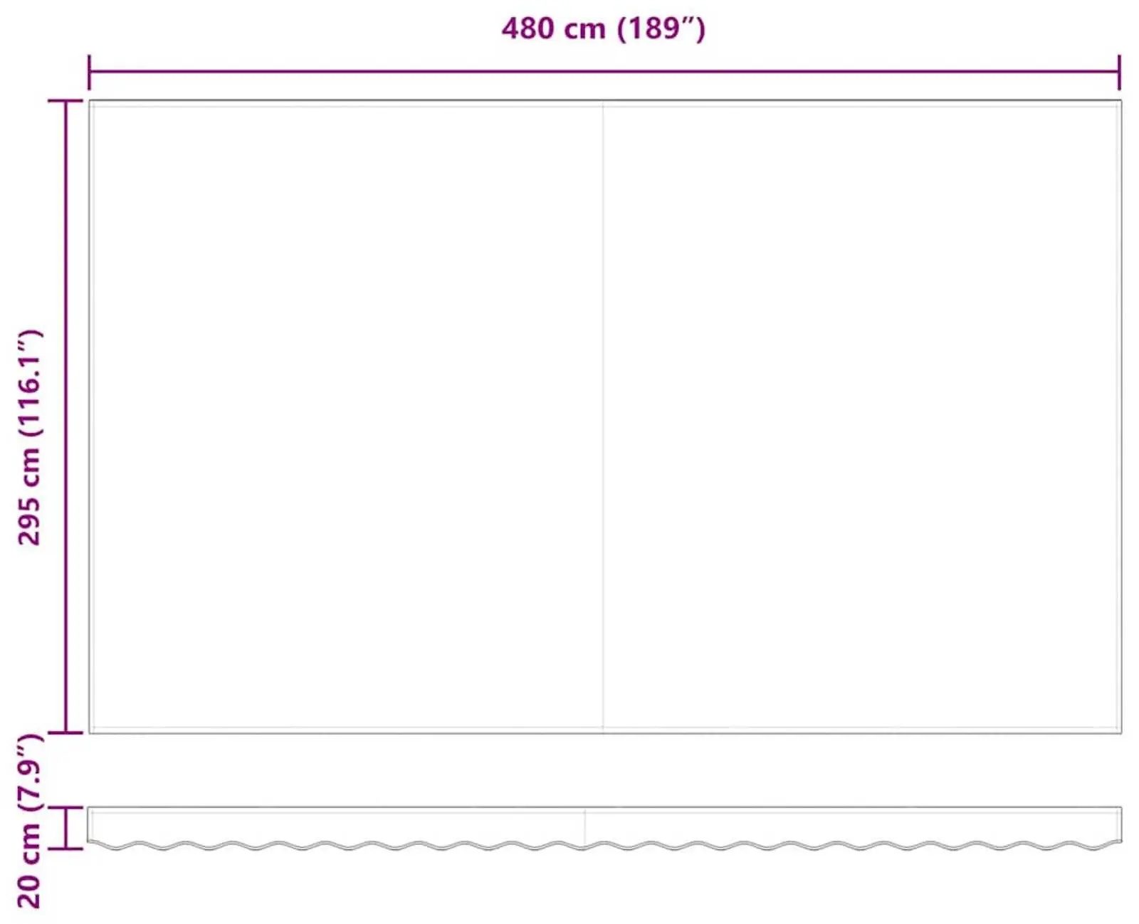 Маркиза выдвижная VidaXL 3331227 (Orange/Brown) - 8