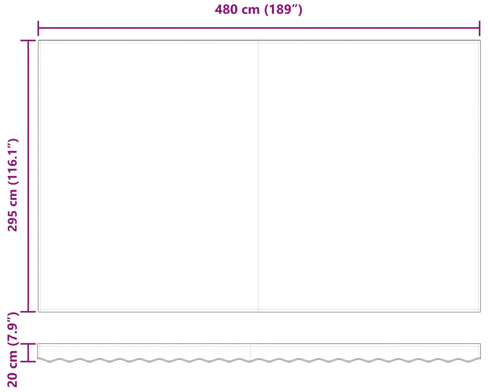 Copertina retractabila VidaXL 3331229 (Orange/Brown) - 9