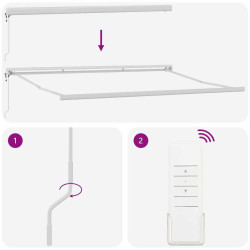 Маркиза выдвижная VidaXL 3331232 500x300 (Orange/Brown) Thumb