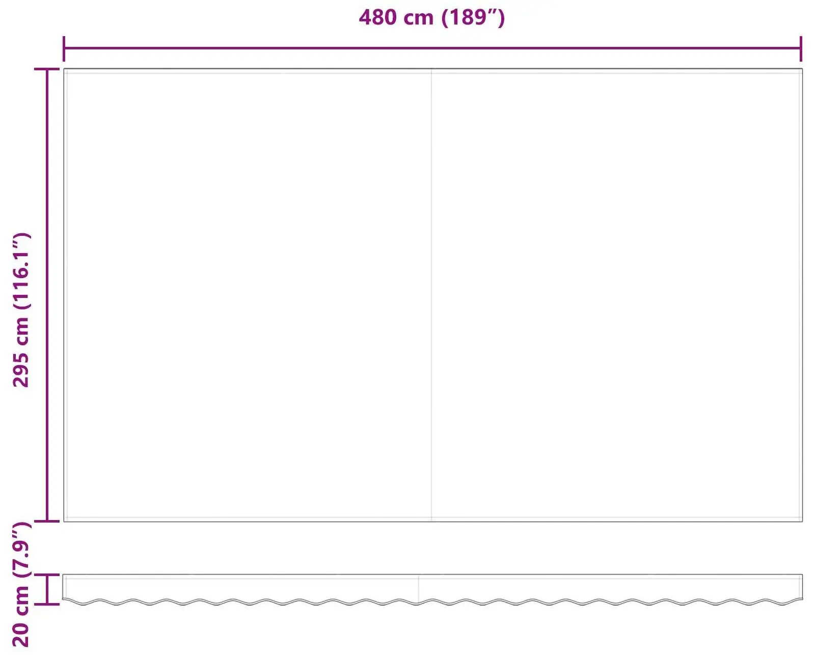 Маркиза выдвижная VidaXL 3331232 500x300 (Orange/Brown) - 8