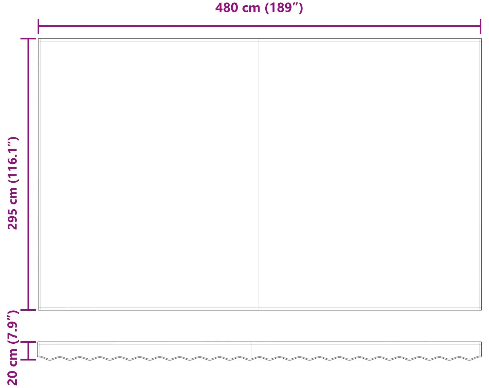 Маркиза выдвижная VidaXL 3331234 500x300 (Orange/Brown) - 9