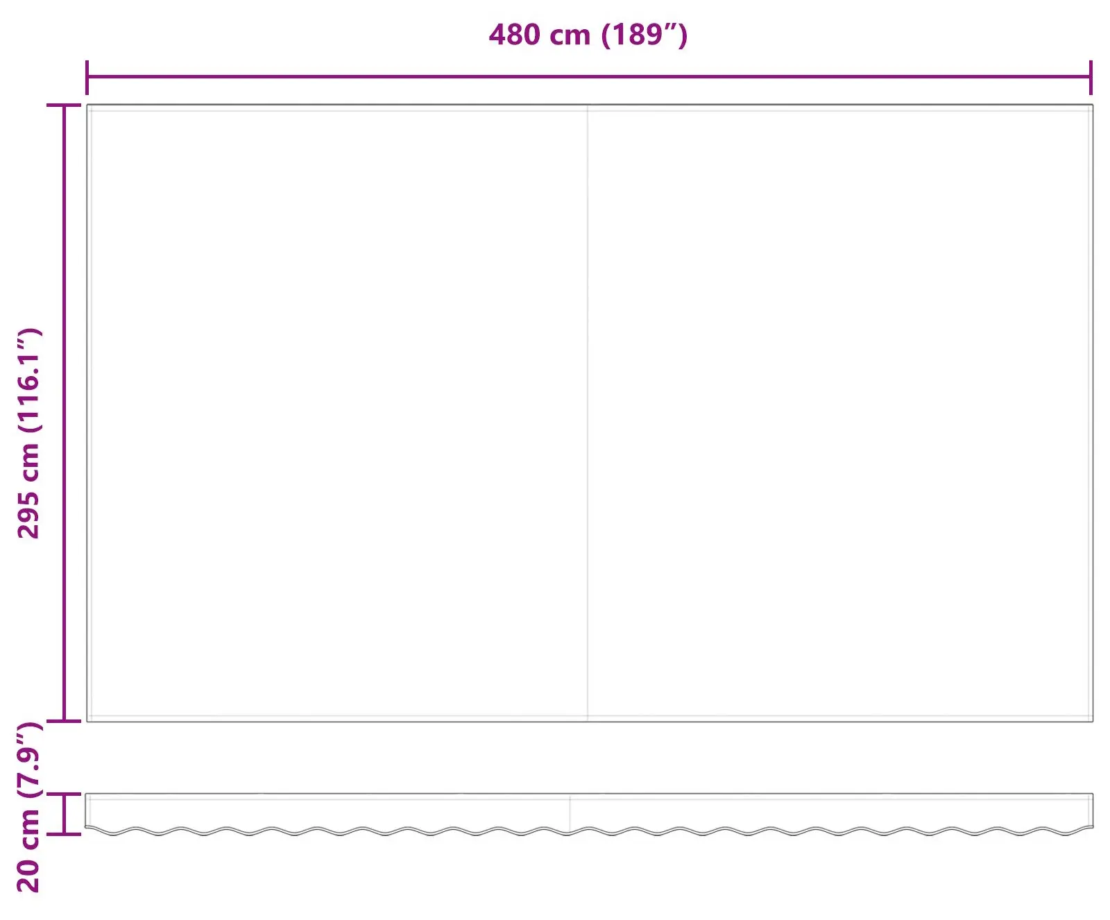 Маркиза выдвижная VidaXL 3331253 (Yellow/Orange) - 8