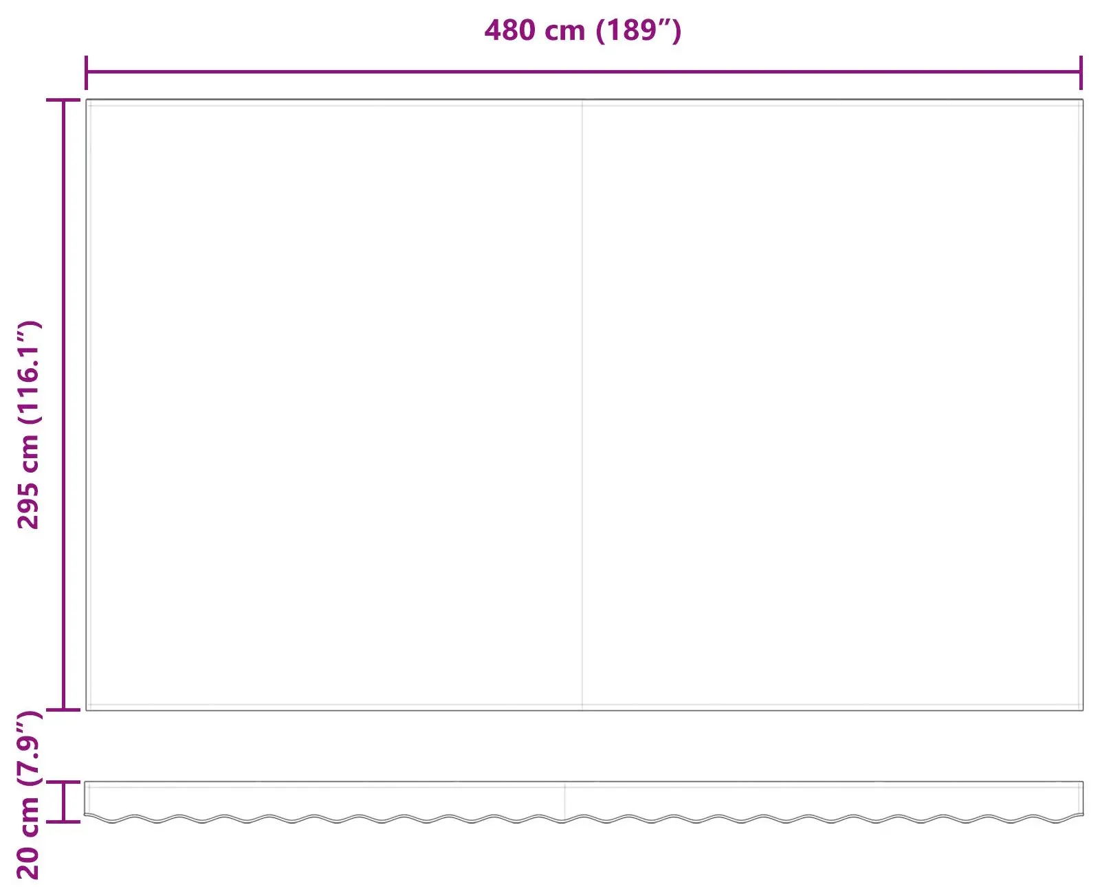 Маркиза выдвижная VidaXL 3331258 (Yellow/Orange) - 7