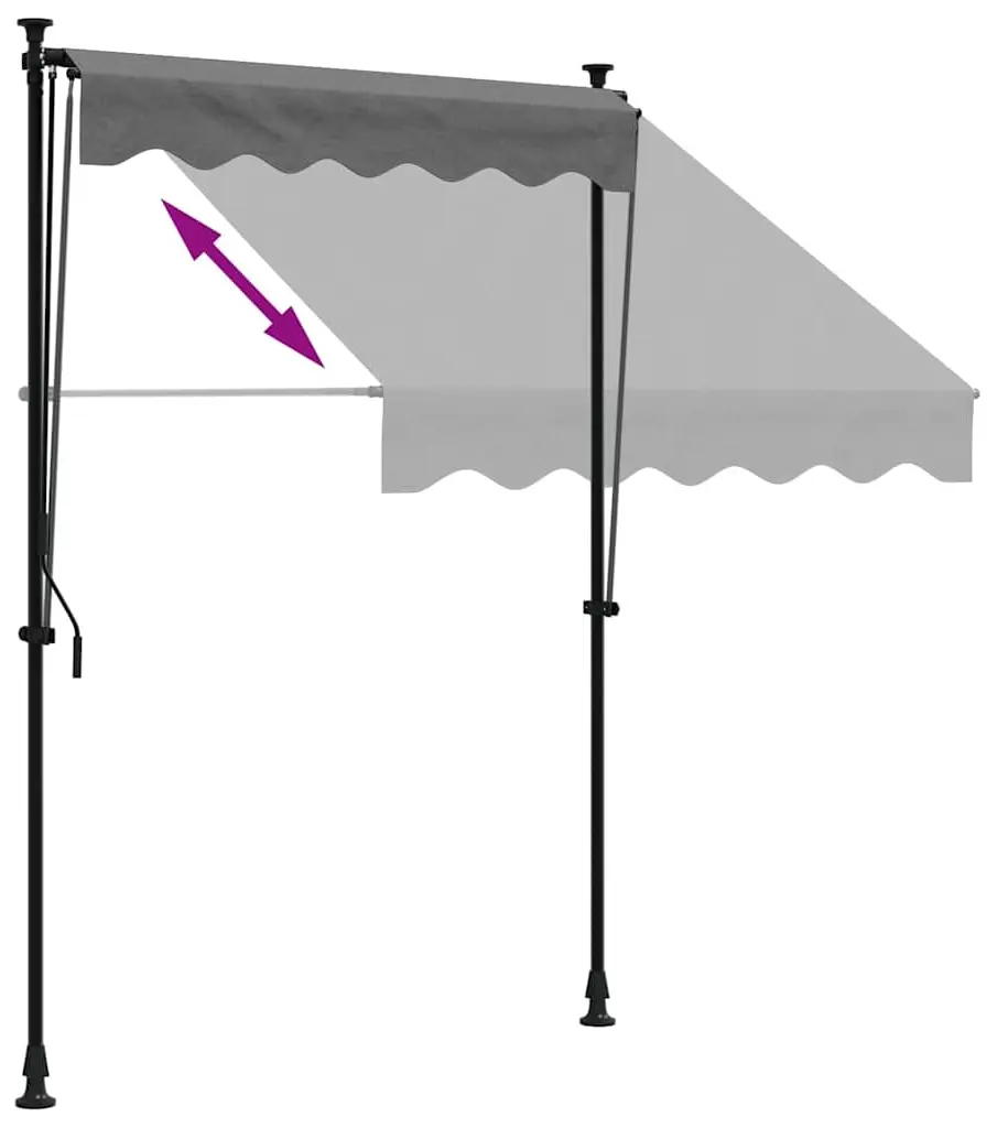 Маркиза выдвижная VidaXL 368737 (Anthracite) - 5